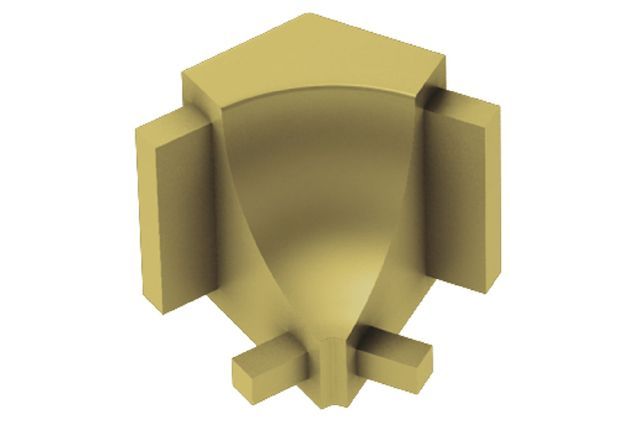 Schluter DILEX-AHK Coin intérieur 135° avec un radius de 3/8" (10 mm) - aluminium anodisé laiton mat