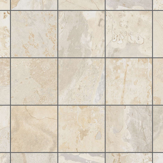 Carreaux de céramique Collection Slaty 12 po x 12 po Amande mat