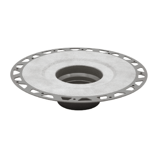 Schluter Bride PVC KERDI-DRAIN sans manchons et coin - sortie de drain 2"
