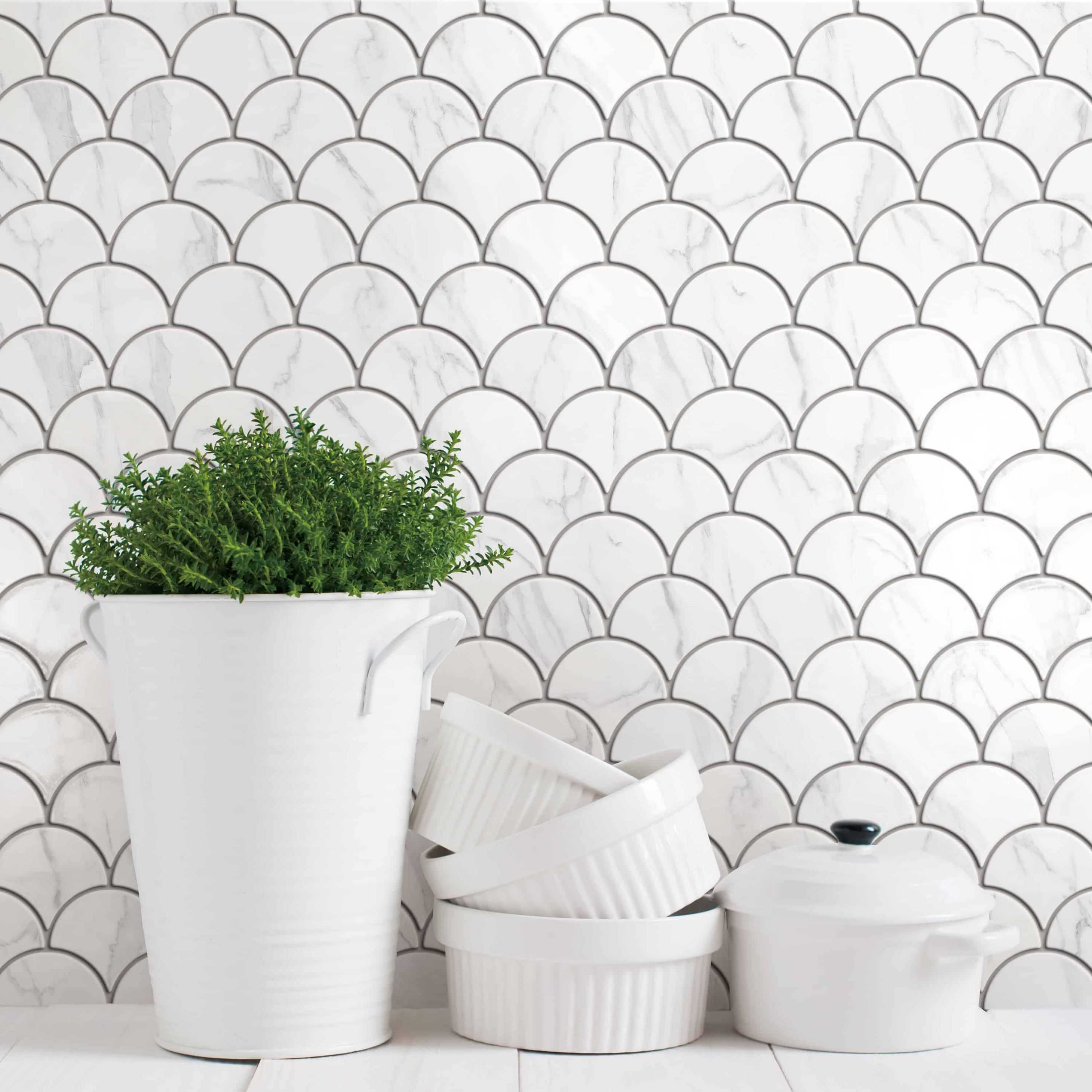 Carreaux de céramique | Collection Aquarius - 4 po x 4 po