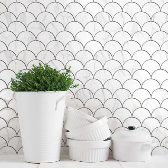 Carreaux de céramique | Collection Aquarius - 4 po x 4 po
