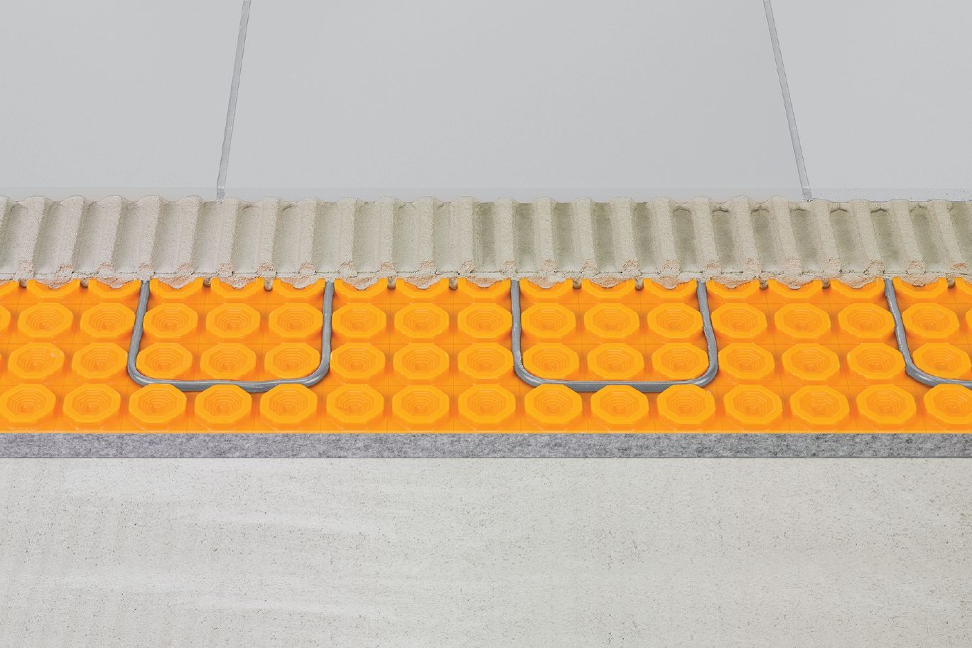 Schluter DITRA-HEAT-DUO-PS Membrane de désolidarisation autocollante en panneau pour plancher chauffant 2' 7" x 3' 3" - 8 mm (8.4 pi²)