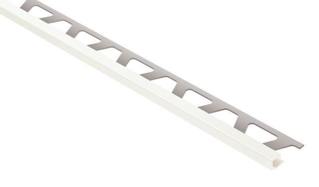 Schluter QUADEC Profilé de bordure carré - aluminium blanc 5/16" (8 mm) x 8' 2-1/2"