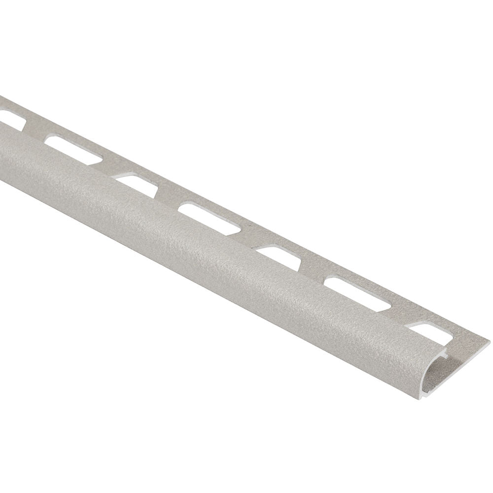 Schluter RONDEC Profilé de bordure rond aluminium grège 1/4" (6 mm) x 10'