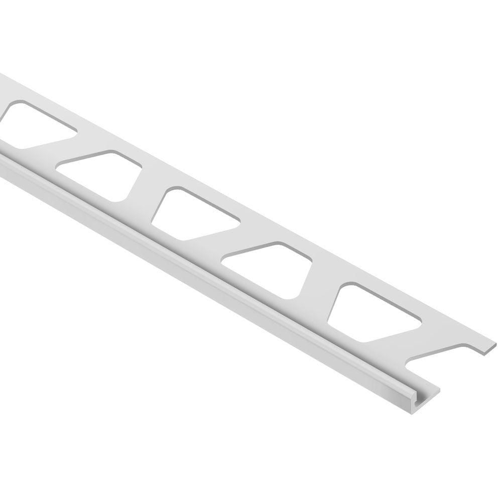 Schluter JOLLY-P Profilé de bordure de mur - Plastique PVC gris clair 3/16" (4.5 mm) x 8' 2-1/2"