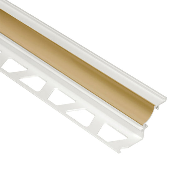 Schluter DILEX-PHK Profilé à gorge avec un radius de 3/8" (10 mm) - plastique PVC beige clair 3/8" x 8' 2-1/2"