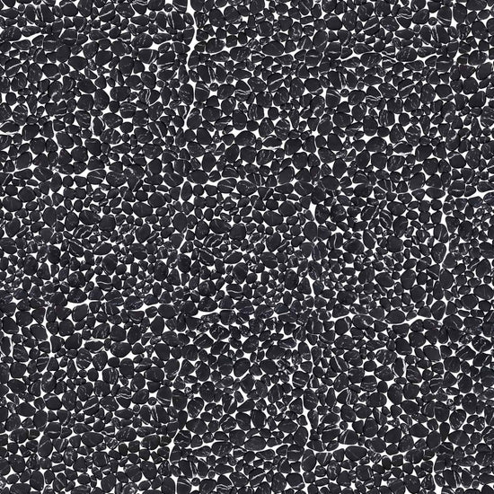 Carreaux de céramique Collection Brook mosaïque 12 po x 12 po Pebble Nero Marquina noir marbré motif galets