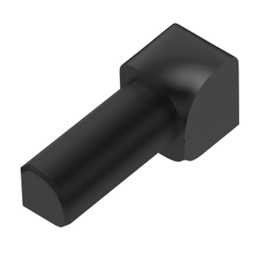 Schluter RONDEC Coin intérieur 90° - plastique PVC noir 1/4" (6 mm)