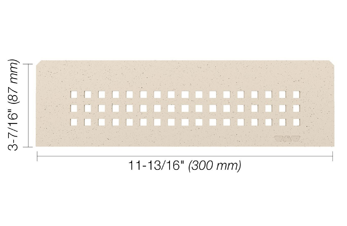 Schluter SHELF-N Étagère rectangulaire pour niche modèle Square aluminium ivoire