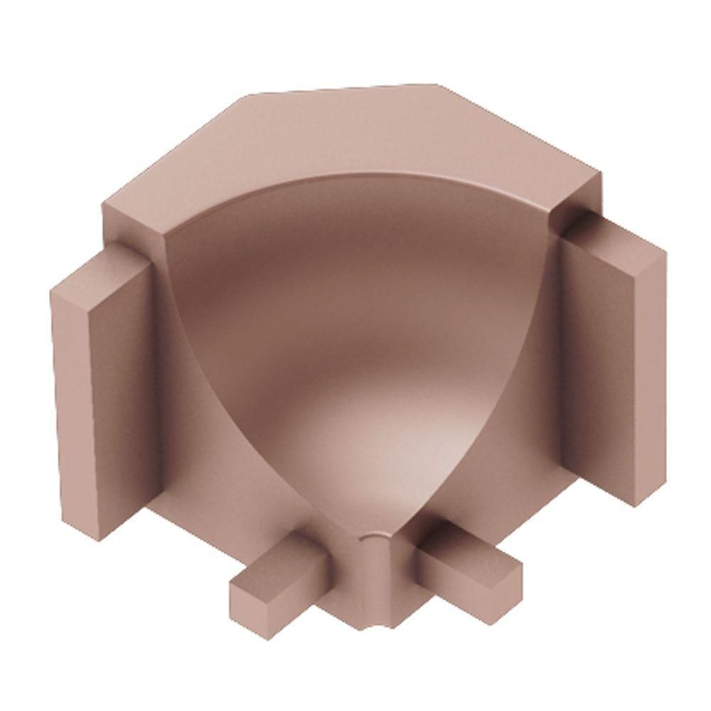 Schluter DILEX-AHK Coin intérieur 90° avec un radius de 3/8" (10 mm) - aluminium anodisé cuivre mat