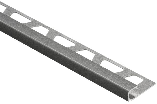 Schluter Profilé carré QUADEC - aluminium étain 1/4" (6 mm) x 10'