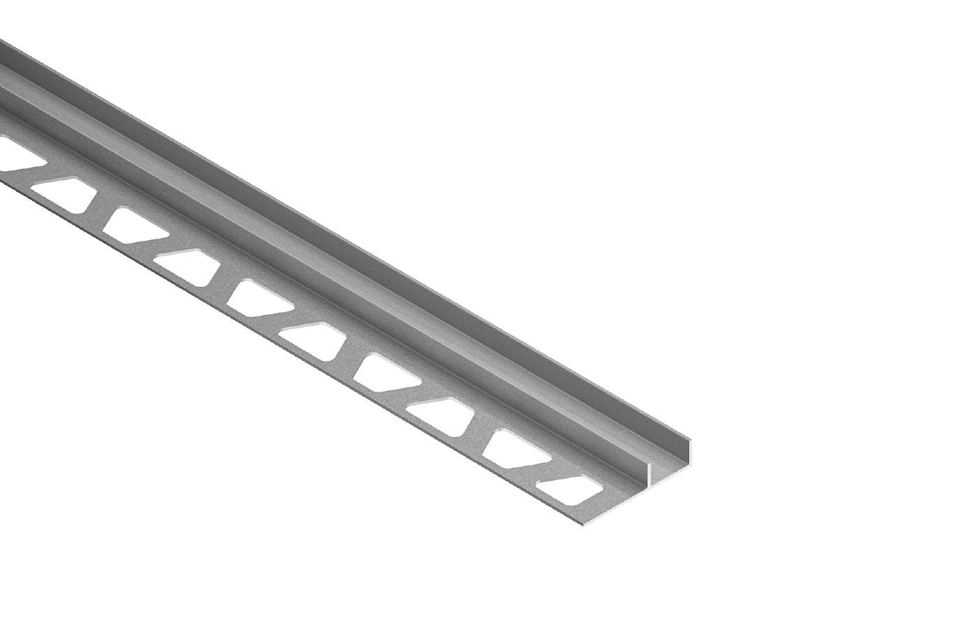 Schluter DECO-SG Profilé décoratif de protection à rainure aluminium anodisé étain 5/16" (8 mm) x 9/16" x 8' 2-1/2"