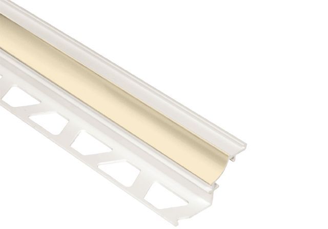 Schluter DILEX-PHK Profilé à gorge avec un radius de 3/8" - plastique PVC sable 1/2" (12.5 mm) x 8' 2-1/2"