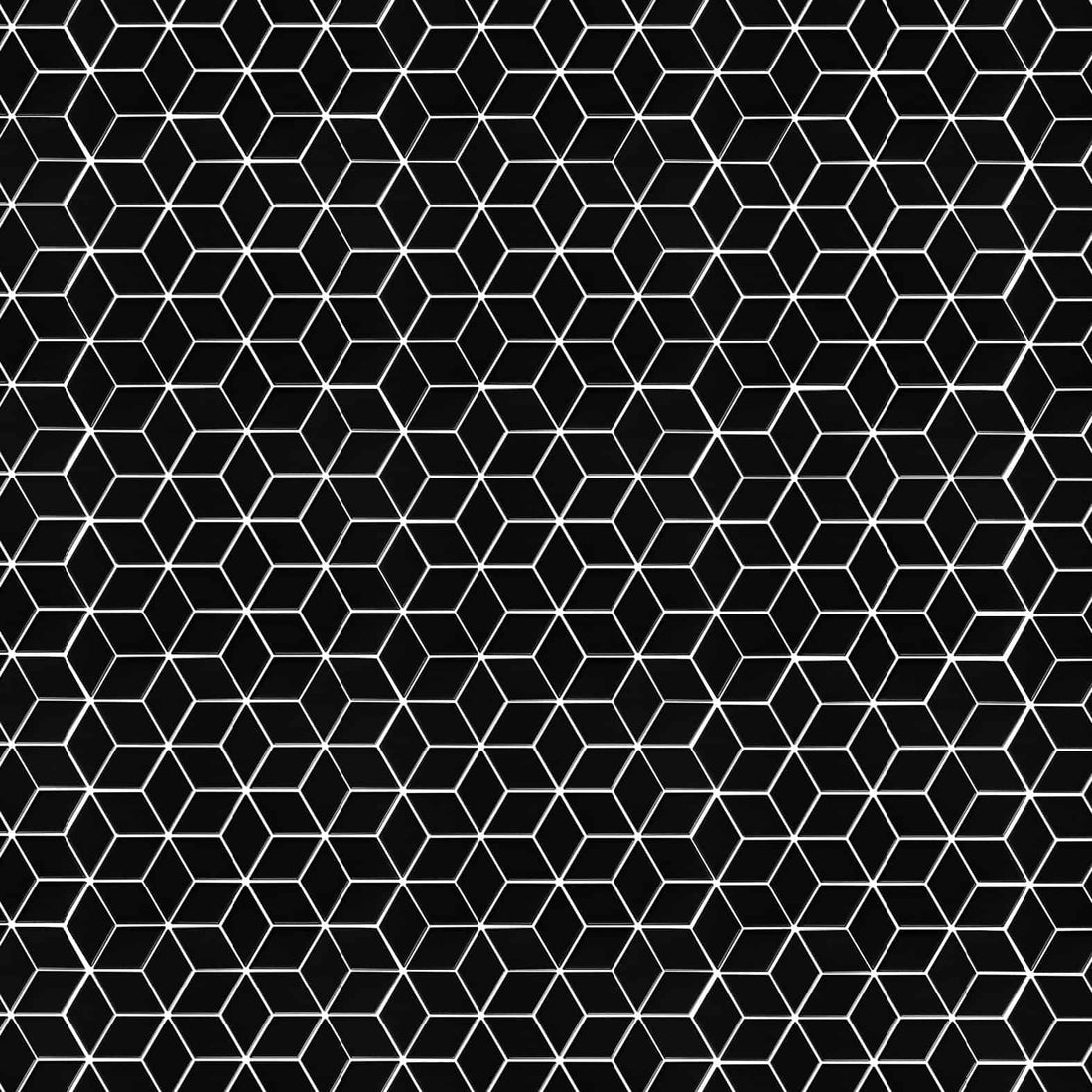 Carreaux de céramique Collection Metric mosaïque 2 po x 3 po Nero — petites tuiles rectangulaires noires