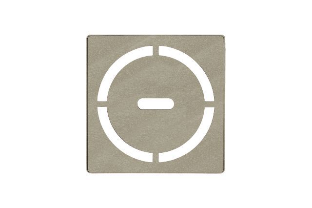 Schluter KERDI-DRAIN Ensemble de grille carrée Pure - acier inoxydable (V2) crème 4"