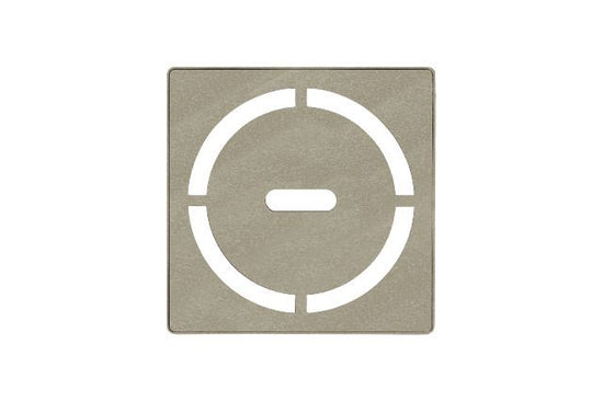 Schluter KERDI-DRAIN Ensemble de grille carrée Pure - acier inoxydable (V2) crème 4"