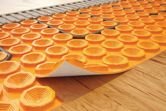 Schluter DITRA-HEAT-PS Membrane de désolidarisation autocollante en rouleau pour plancher chauffant 3' 3" x 41' 1" - 5 mm (134.5 pi²)