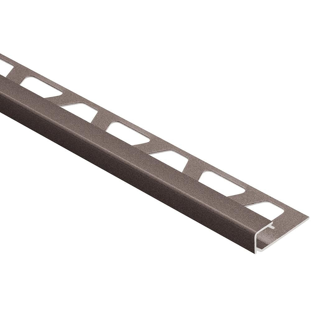 Schluter QUADEC Profilé de bordure carré - aluminium bronze 7/16" (11 mm) x 8' 2-1/2"