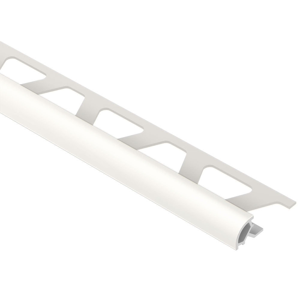 Schluter RONDEC Bullnose Trim - Plastique (PVC) Blanc 5/16" (8 mm) x 8' 2-1/2"