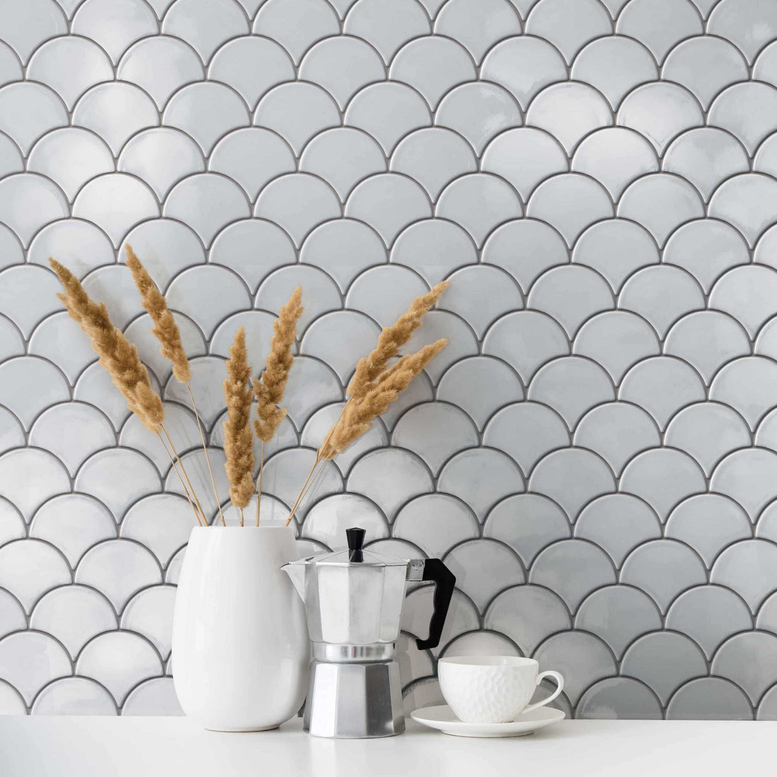Carreaux de céramique | Collection Aquarius - 4 po x 4 po
