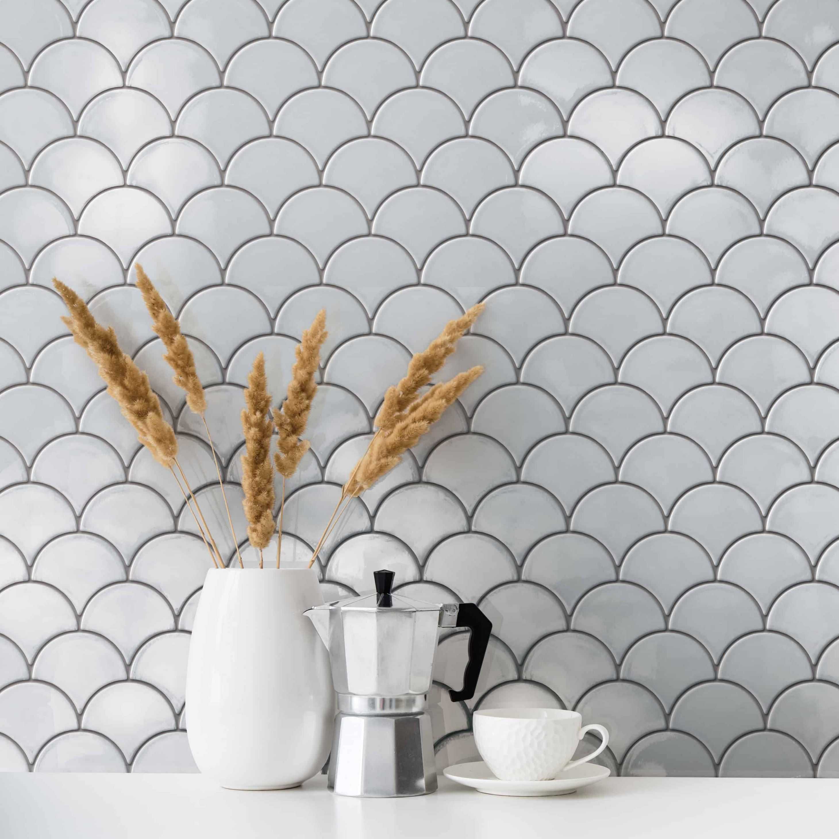 Carreaux de céramique | Collection Aquarius - 4 po x 4 po