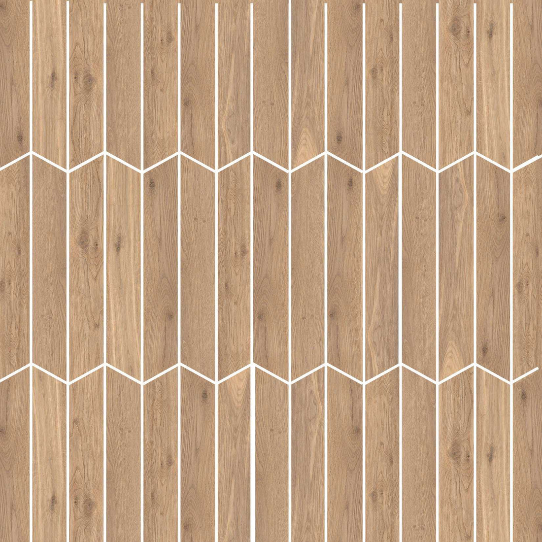 Carreaux de céramique Elisir Royal 3 po x 18 po motif chevron Dorato finition mate