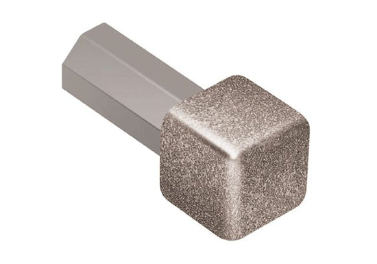 Schluter QUADEC Coin intérieur/extérieur 90° - aluminium gris pierre 7/16" (11 mm)