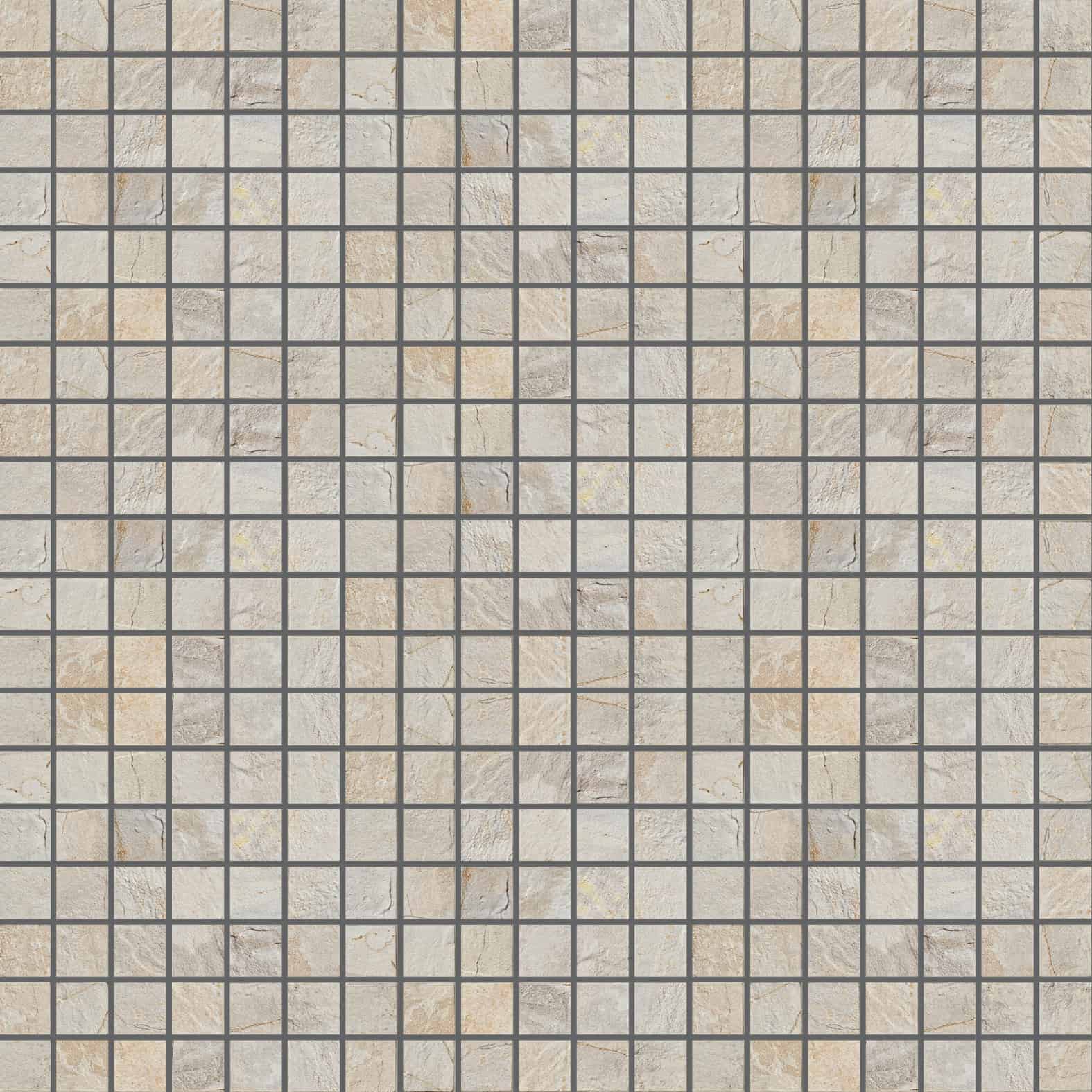 Carreaux de céramique Collection Slaty 2 po x 2 po, ton Amande, finition mate