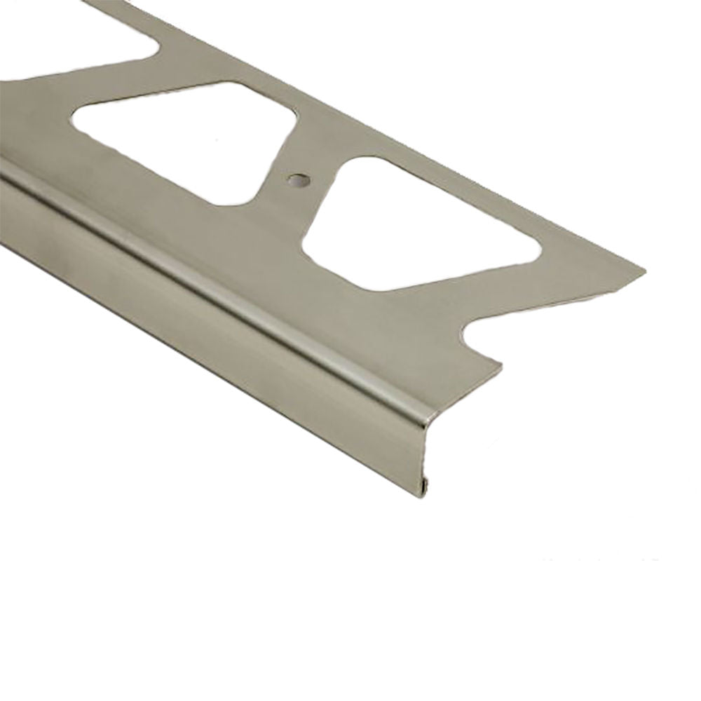 Schluter BARA-RW Profilé de bordure de balcon acier inoxydable (V2) 3" (75 mm) x 8' 2-1/2"