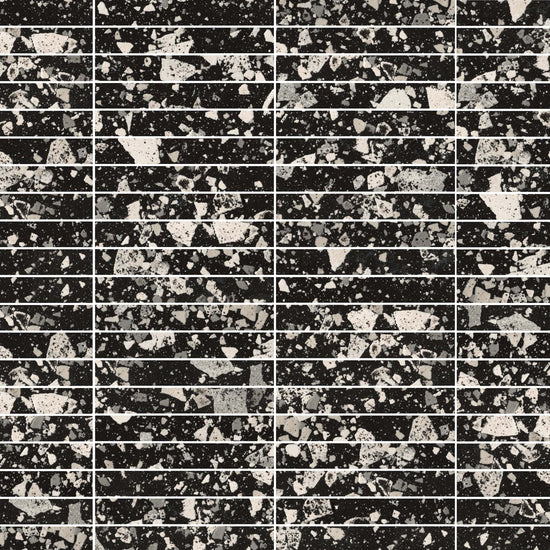 <span>Carreaux de céramique Collection Pieza mosaïque 1 po x 8 po, tuiles rectangulaires Graphite</span>