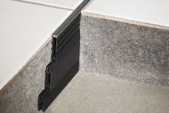 Schluter DILEX-MP Profilé d'expansion de chappe - plastique PVC gris 5/16" x 1-3/8" (35 mm) x 8' 2-1/2"