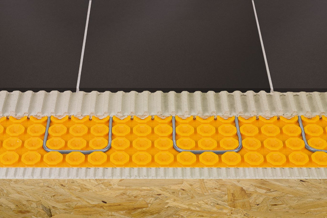 Schluter DITRA-HEAT Membrane de désolidarisation en rouleau pour plancher chauffant 3' 2-5/8" x 41' 10-3/4" - 5.5 mm (134.5 pi²)