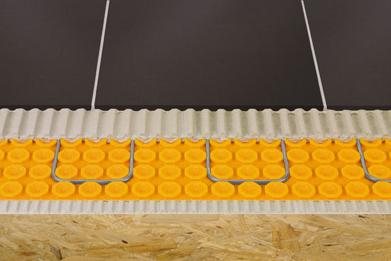 Schluter DITRA-HEAT Membrane de désolidarisation en rouleau pour plancher chauffant 3' 2-5/8" x 41' 10-3/4" - 5.5 mm (134.5 pi²)