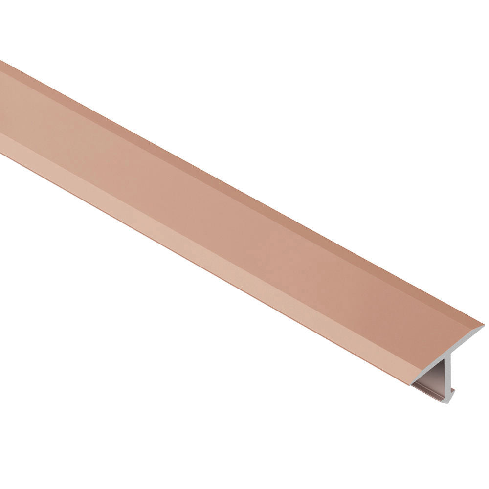 Schluter RENO-T Profilé de transition large en "T' - aluminium anodisé cuivre mat 1" (25 mm) x 8' 2-1/2" x 11/32"