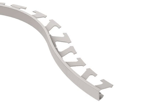 Schluter SCHIENE Profilé radius de bordure de mur - aluminium gris classique 3/8" (10 mm) x 8' 2-1/2"