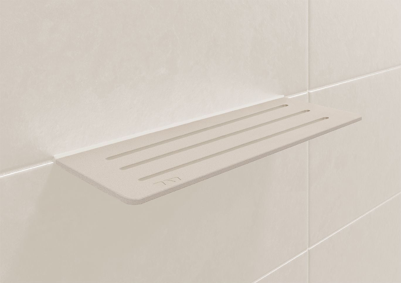 Schluter SHELF-W Étagère murale rectangulaire modèle Wave aluminium anthracite foncé
