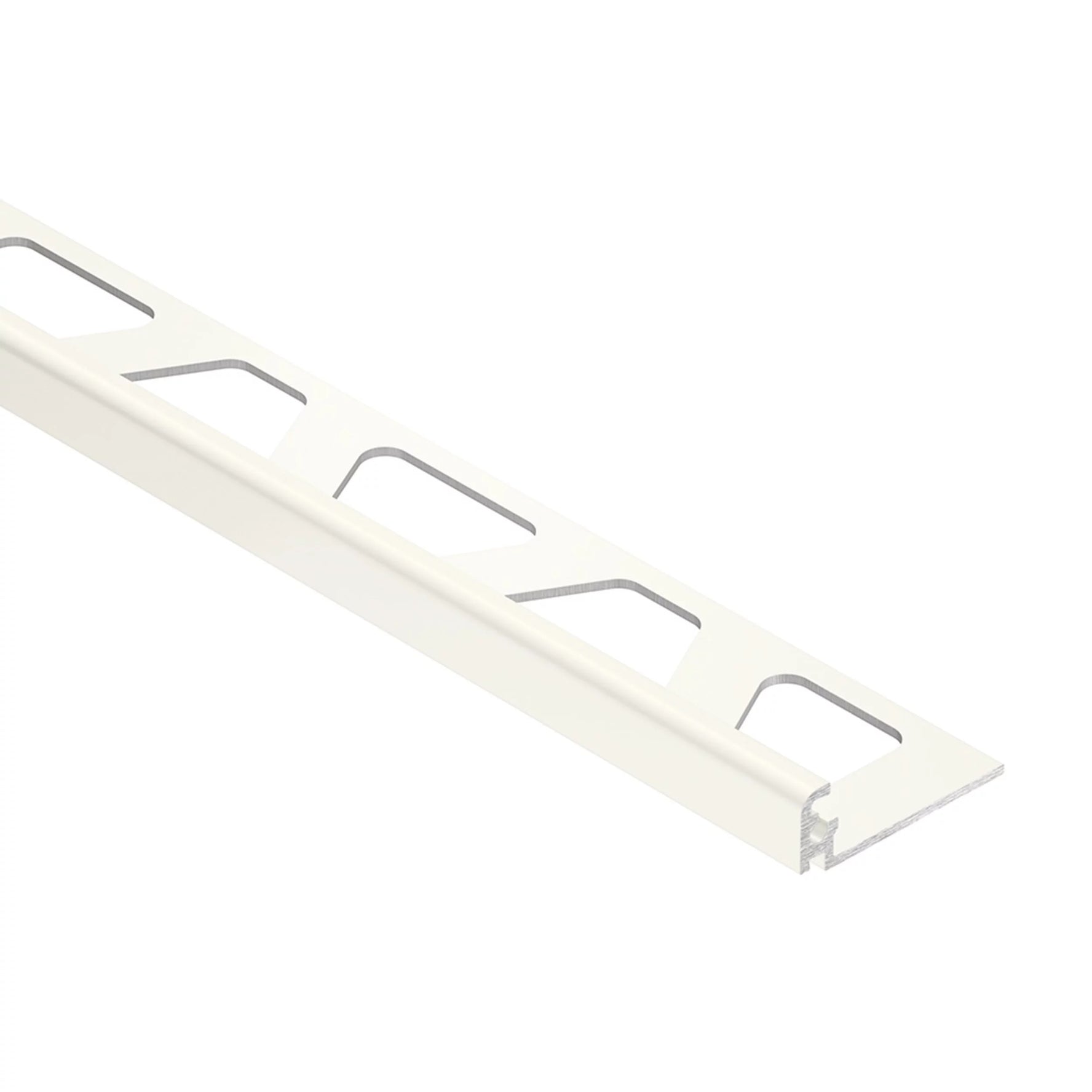 Schluter JOLLY Moulure de bordure de mur Aluminium Blanc brillant 5/16" (8 mm) x 8' 2-1/2"