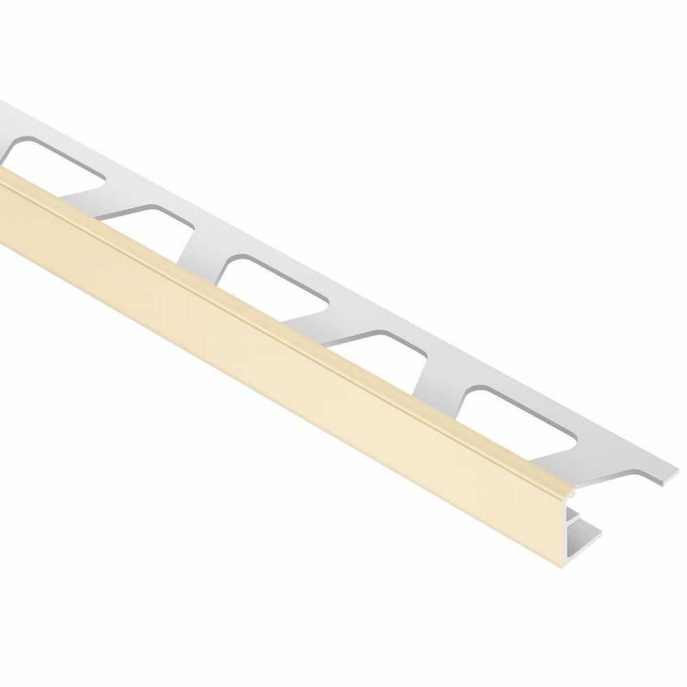 Schluter JOLLY-P Profilé de bordure de mur - Plastique PVC sable 1/4" (6 mm) x 8' 2-1/2"