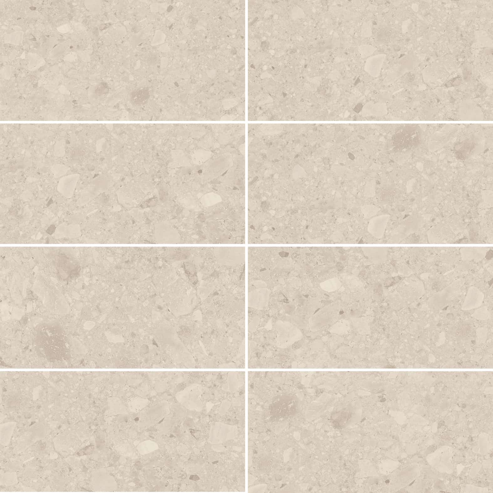 Carreaux de céramique Collection Flodsten 12 po x 24 po crème mat