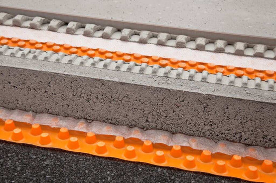 Schluter TROBA-PLUS Système de désolidarisation drainante 3' 3" x 41' - 8 mm (135 pi²)
