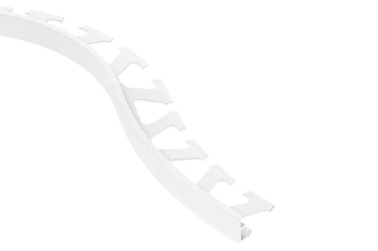 Schluter SCHIENE Profilé radius de bordure de mur - aluminium blanc mat 1/8" (3 mm) x 8' 2-1/2"