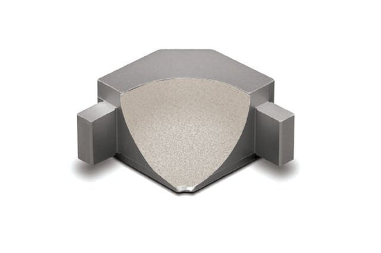 Schluter DILEX-AHKA Coin intérieur 90° avec un radius de 3/8" (10 mm) - aluminium ivoire