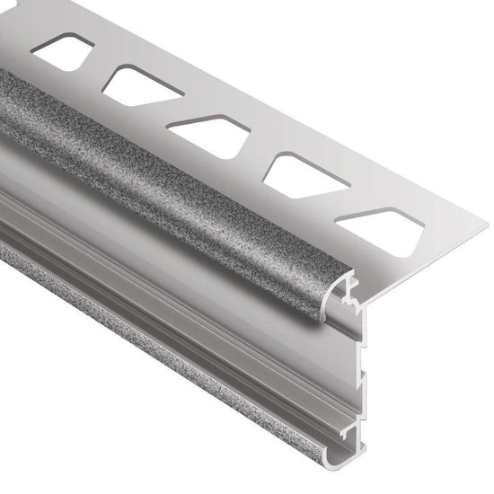 Schluter RONDEC-CT Profilé de bordure à comptoir double rail - Aluminum Étain 1/2" (12.5 mm) x 8' 2-1/2"