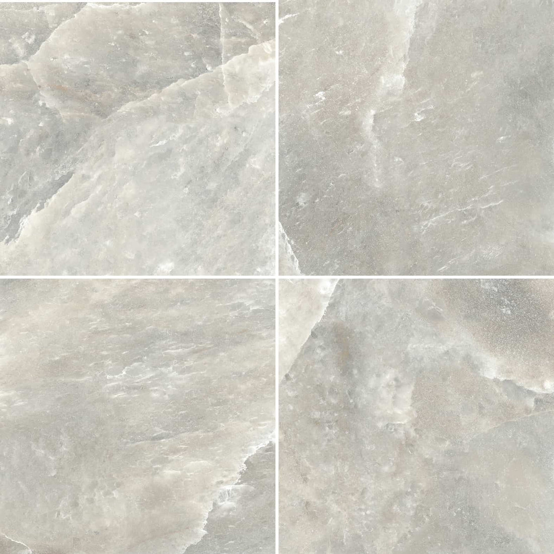 Carreaux de céramique Collection Rock Salt 24 po x 24 po, teinte fumée, finition mate