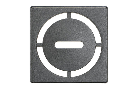 Schluter KERDI-DRAIN Ensemble de grille carrée Pure acier inoxydable (V2) anthracite foncé 4"