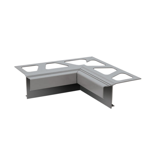 Schluter BARA-RAK Coin intérieur 90° pour profilé de bordure de balcon aluminium gris classique
