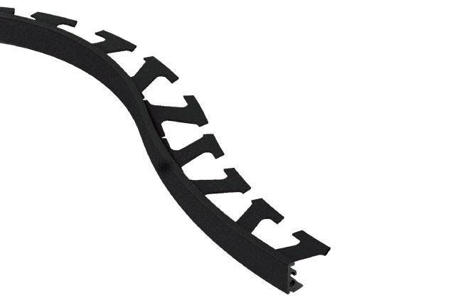Schluter JOLLY Moulure flexible de bordure pour les murs Aluminium Noir mat 1/2" x 8' 2-1/2"