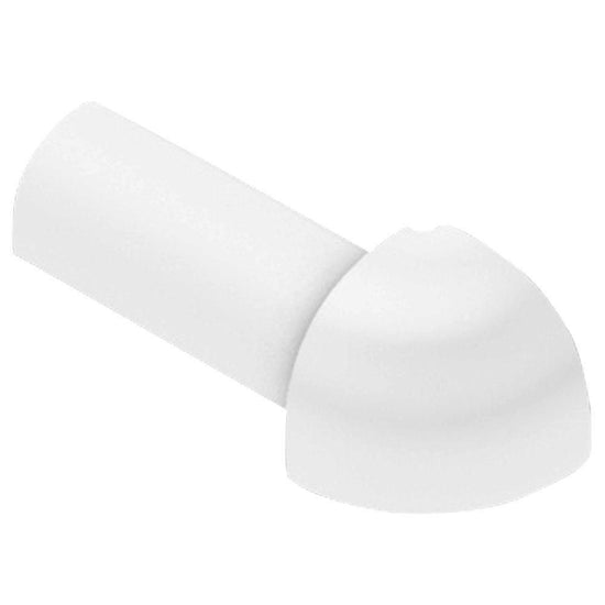 Schluter RONDEC Coin extérieur 90° - aluminium anodisé blanc éclatant 1/4" (6 mm)