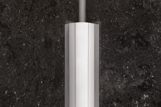 Schluter ECK-KHK Profilé à gorge pour rénovation avec un radius de 5/16" - acier inoxydable (V2) brossé 9/16" x 4' 11"