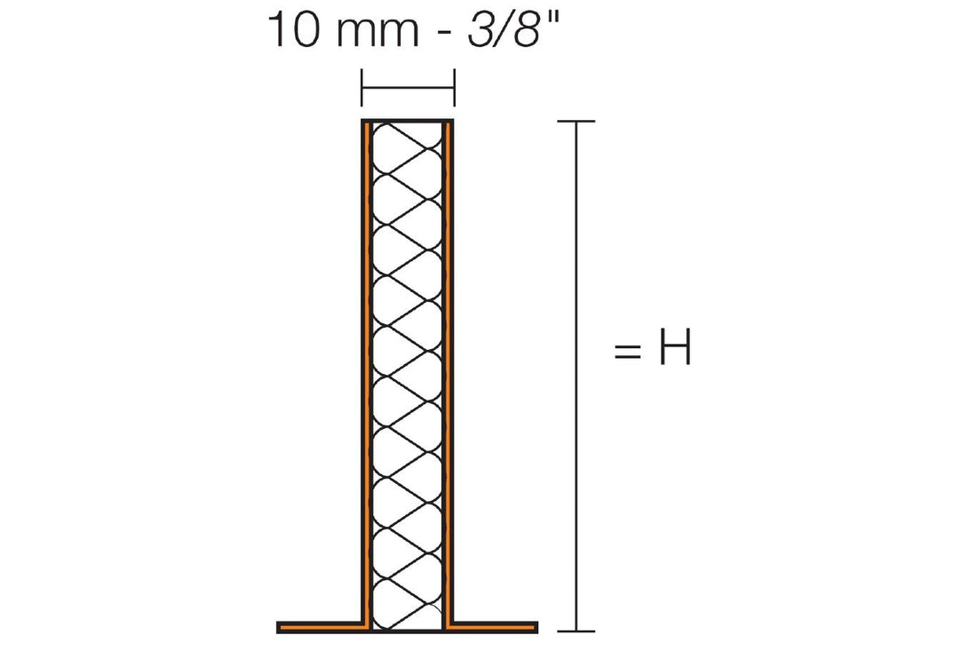 Schluter DILEX-DFP Profilé de joint de mouvement pour fractionnement de chape 3' 3" x 3-1/8" (80 mm)
